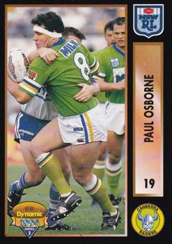 1994 Dynamic Rugby League Series 2 #19 Paul Osborne Front